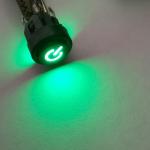 Illumination Tactile Switch, Led Dustproof Push Button Switch With Bezel,Lighted