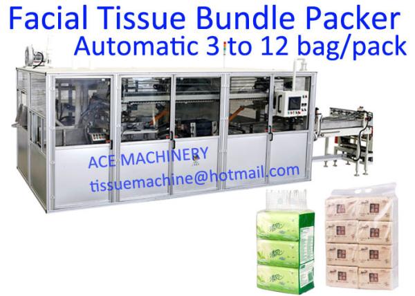 Cheap 640mm 25 Bundle / Min Facial Tissue Paper Bundle Packing Machines for sale