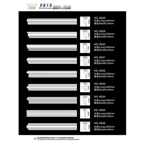 PU Decorative Corner Frame Trim Polyurethane Panel Molding Corner