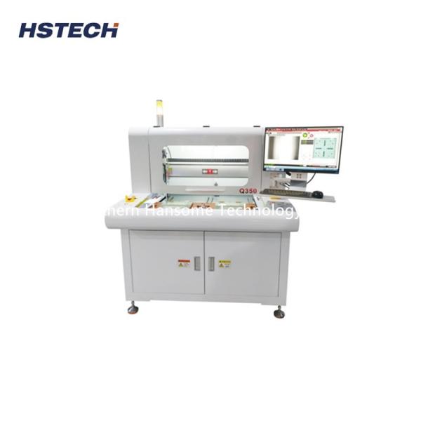 Cheap Twin Working Table Bit And Saw Type Cutting Combined Feducial Marking PCB Depaneling Router for sale