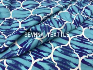 China Printed Aquafil Fishing Net Nylon Spandex Fabric For Activewear Light Weigt on sale