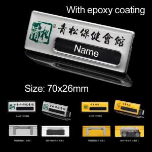 China Professional Name Tag Badges , Convention Name Tags Epoxy Easy Attached Safety on sale