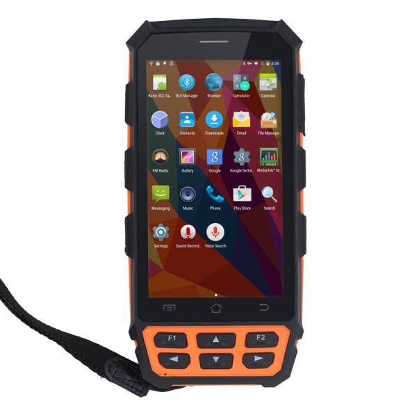 Cheap Large Screen Handheld RFID Readers , 1D / 2D Barcode Scanner Android PDA With WiFi for sale
