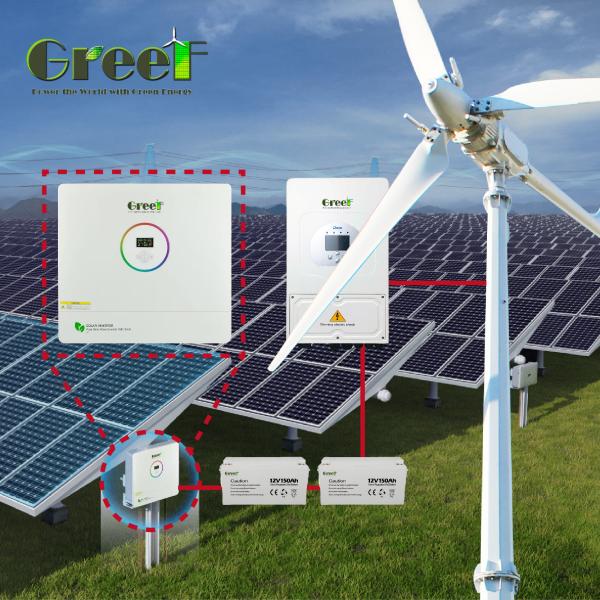Cheap 5.6M Rotor Diameter Pitch Control Wind Turbine with FRP Blades 0.3N.M Start Torque for sale