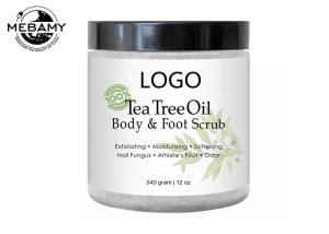 Tea Tree All Natural Body Scrub 100% Pure Dead Sea Salt For Killing Foot Fungus