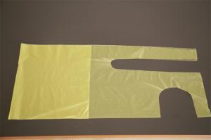 Best Yellow / Blue Disposable Chef Aprons , HDPE LDPE Embossed Textured Apron wholesale