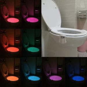 China 8 Colors Battery Powered Toilet Led Nightlight Motion Activated Led Night Light Bowl Lightbowl Led Lamp on sale