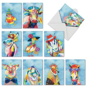China Cartoon Animal Custom Made Greeting Cards Lovely Color Printing Cover For Children on sale