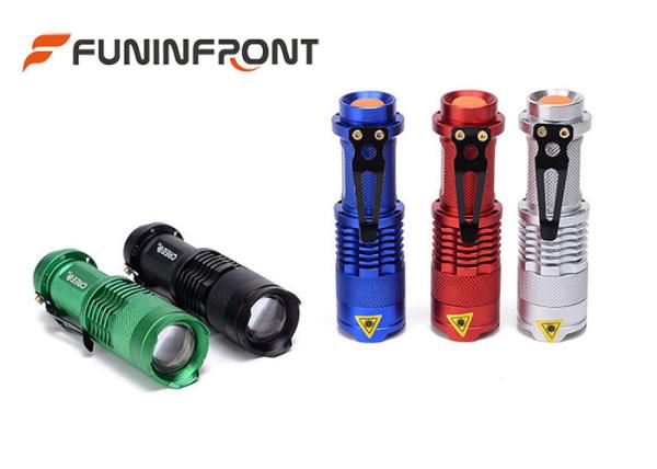 Cheap CREE XPE Q5 Zoomable MINI LED Flashlight with 3 Light Modes, Pocket LED Torch for sale