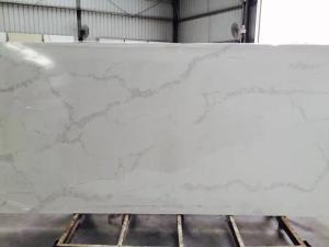 Calacatta Gold Quartz Stone Slab 3000 X 1400mm / Customized Cut Size