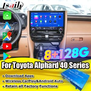 Android 13 Android Multimedia Interface for Toyota Alphard 40 Series 2023-2024 Harrier, Vellfire Support YouTube, NetFlix, Google Play, 360 Panorama Cameras
