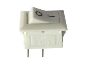 China 10×15mm KCD11 White 2 Position Rocker Switch / 3A 250V Mini Rocker Switch on sale