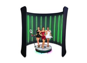 Square Led Backdrop Screen 360 Photo Booth Colorful Led Wall Backdrop