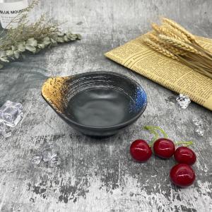4.3 Inch Joystick Dish With Handle Non-Toxic Dishwasher Black And Matt Sauce Dish