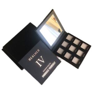 China Custom Eyeshadow Palette Box Packaging Offset PMS UV Printing Color ODM on sale