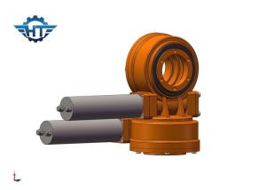 China Small Dual Axis Solar Tracker Slew Drive With Double Envelope Worm And Helical Gear For Solar on sale