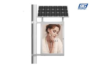 China Single Side Pole Mounting Solar Energy LED Poster Display Light Box 2835 SMD LED Source on sale
