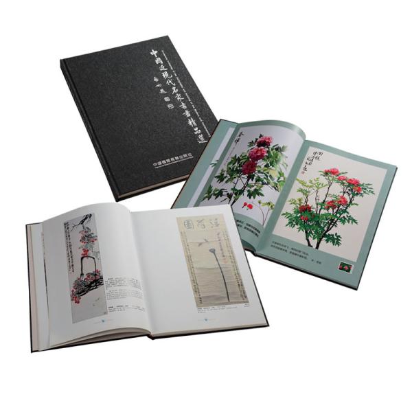 Cheap OEM Hardbound Book Printing Silkscreen Printed Fabric Texture Paper for sale