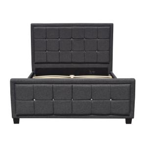 Best Platform Upholstered Bed Frame Fabric Button With Footboard wholesale