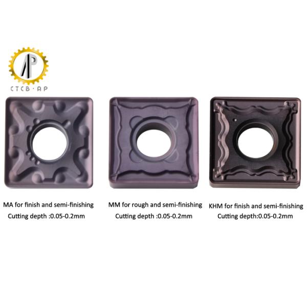 Solid Carbide Turning Inserts , Square Negative Rake Carbide Inserts For Finishing Processing