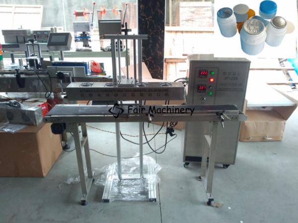 Cheap 50B/Min 1.8KW Screw Capper Machine , SS316 Automatic Aluminum Foil Sealing Machine for sale