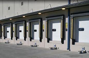 Cheap Fireproof Loading Dock Shelters Polyester Fabric Automatic With Remote Controlled for sale