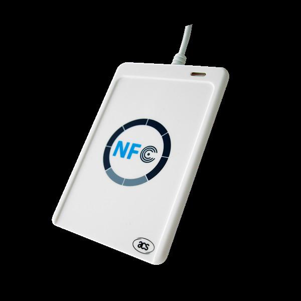 Cheap Android Contactless NFC Card Skimmer , 70g RFID Credit Card Reader ACR122U-A9 for sale