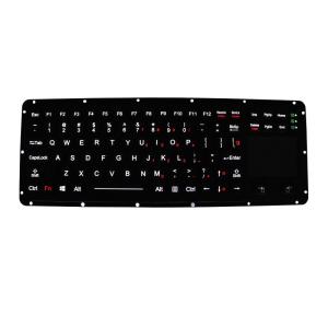 Military Emc Keyboard With Touchpad Backlight Membrane Key Switch Technology