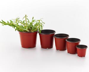 Best PP Plastic flower POTS 9 cm to 21 cm diameter specifications Double color flower pot wholesale