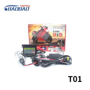 China T01 H4 bulb with lens 35w 55w motorcycle hid xenon conversion kit on sale