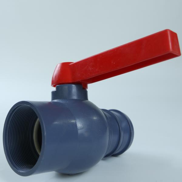 Cheap Inner Thread PVC Double Union Ball Valve Monofilament Water Saving for sale