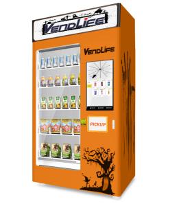 China Fresh Egg Fruit Salad Elevator Vending Machine With 23.6 Inches Screen on sale