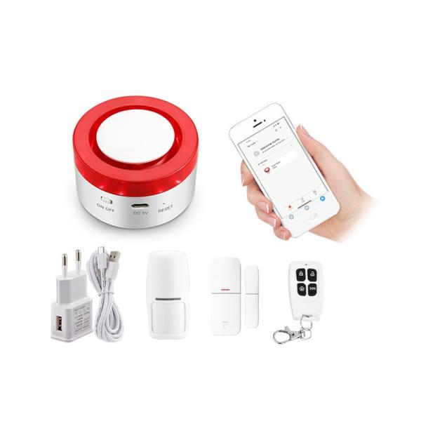 Cheap Wireless Smart Home APP Wifi Tuya Host & Siren Alarm System for Intelligent Home Platform Support Alexa Google Assistant for sale