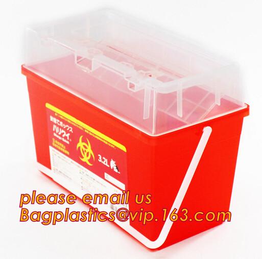 Cheap Best Selling Biohazard Plastic Sharps Container For Sale, Sharps Container Medical Disposable Needle Box, Biohazard Plas for sale
