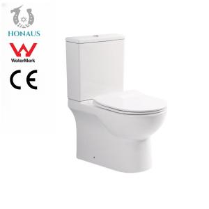 China Customized Contemporary Close Coupled Rimless Toilet With Soft Close Seat on sale