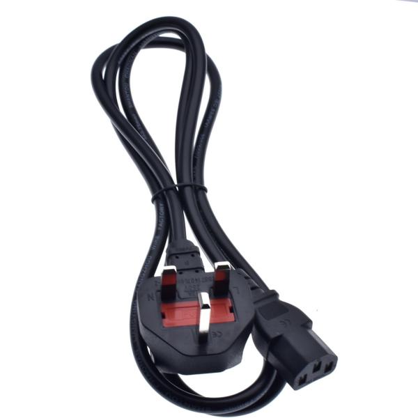 Cheap IEC 320 C13 Uk Power Cord 3 gauge 0.75mm Insulated PVC for Laptop Home Appliance for sale