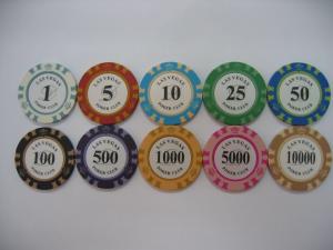 Best Gambling Game Ceramic Clay Poker Chip Set Casino Royale Poker Chips Custom Printing wholesale