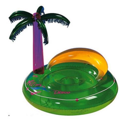 Cheap Customized Inflatable Floating Island with Palm Tree for sale