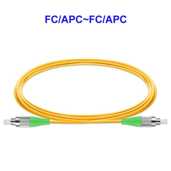 Cheap Yellow Fiber Optic Pigtail FC APC FC APC Patch Cord Single Core for sale