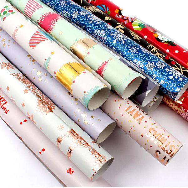 Cheap Colourful CMYK Printed Gift Wrapping Paper Christmas Present Packing Paper for sale