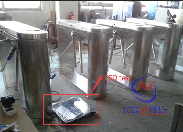 Cheap Security Half Height Turnstiles Tripod Turnstile Gate With Led Direction Instruction for sale