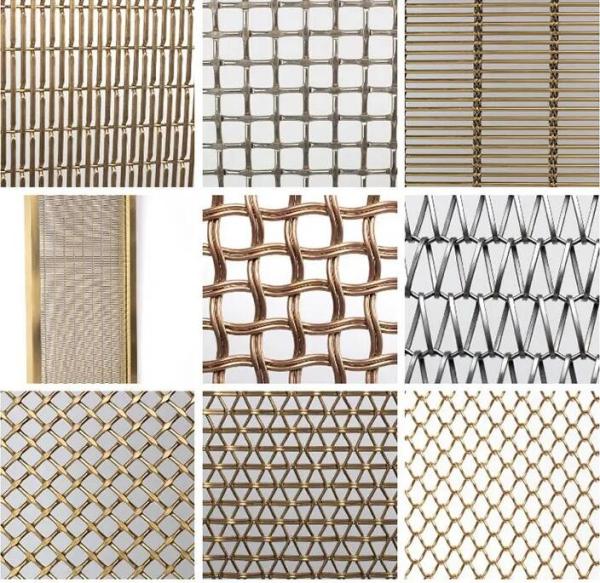 Cheap Decorative Spiral Weave Mesh For Architectural Conveyor Belt Metal Woven Mesh For Buildings for sale