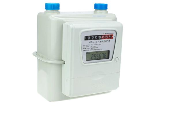 Cheap IC Card Diagram Dry Gas Meter , High Accuracy G1.6 / G2.5 / G4 Gas Meter for sale