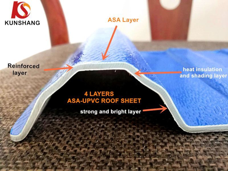 Lifetime Warranty Durable Plastic PVC Roof Tiles