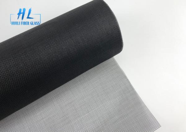 Cheap 17*15 Mesh 110G Black Color Fiberglass Window Screen Mosquito Net for sale