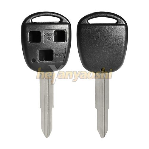 Cheap Factory Sale Toyota Car Key Shell Toy41R Brass Blade 3 Buttons for sale