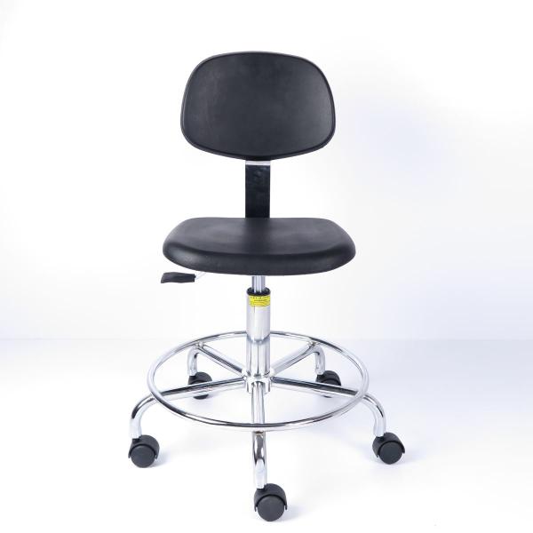 Cheap Molded Self-skinning High density PU Foam Ergonomic Lab Chairs With Movable Castors for sale