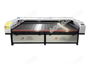 Auto Feed Carpet Laser Cutting Machine Flat Bed Highly Effective And Efficiency