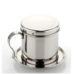 China double wall stainless steel coffee/tea set cups with saucer,spoons, zepter for sale