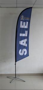 China Double Sided Custom Feather Flags Banner With Fibreglass Flag Pole on sale